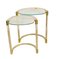 Brass and Glass Nesting Tables by Archimede Seguso, Italy, 1950s, Set of 2, Image 4