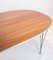 Model B612 Table with Walnut Surface and Steel Legs by Piet Hein for Thema 9