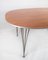 Model B612 Table with Walnut Surface and Steel Legs by Piet Hein for Thema 2