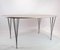 Model B612 Table with Walnut Surface and Steel Legs by Piet Hein for Thema 4