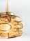Glass Ceiling Lamp with Honey-Colored Glass, Denmark, 1960s 2