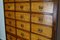 Large Vintage Dutch Pine School Cabinet Bank of Drawers, Mid-20th Century, Image 4