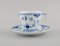 Blue Fluted Half Lace Coffee Cups with Saucers from Royal Copenhagen, Set of 16 2