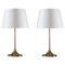 Mid-Century Table Lamps in Brass by A. Svensson & Y. Sandström for Bergboms, Set of 2 1