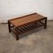 Vintage Teak Coffee Table with Magazine Rack, 1960s 4