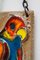 Piastrella da parete con pappagallo smaltata, anni '60, Immagine 7