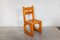 Skulpturaler Stuhl aus massivem Kiefernholz, 1960er 3