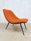 Poltrona Rusty Mid-Century en naranja de Theo Ruth para Artifort, Imagen 1