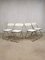 Vintage Italian White Plia Folding Chairs by Giancarlo Piretti for Castelli / Anonima Castelli, Set of 4, Image 1