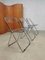 Vintage Italian Plia Folding Chairs by Giancarlo Piretti for Castelli / Anonima Castelli, Set of 3 2