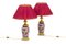 Imari Porcelain & Gilt Bronze Table Lamps, 1880, Set of 2 1