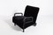 Italian Design Blue Velvet Chair-Chaise Lounge, 1980s 2