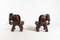 Balinese Hand Carved Hardwood Sculptural Elephant Chairs, Set of 2 3
