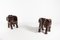 Balinesische handgeschnitzte skulpturale Elefantenstühle aus Hartholz, 2er Set 2