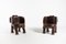 Balinese Hand Carved Hardwood Sculptural Elephant Chairs, Set of 2, Image 4