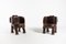 Sedie a forma di elefante balinese in legno intagliato a mano, set di 2, Immagine 4