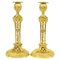 Gilded Bronze Louis XVI Candleholders, Set of 2, Image 1