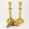 Gilded Bronze Louis XVI Candleholders, Set of 2 12