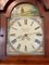 Antique Victorian Oak & Mahogany Painted Arched Dial Grandfather Clock 2