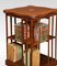 Mahogany Inlaid Revolving Bookcase 5