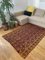 Romanian Rug in Violet & Brown on a Yellow Background 3