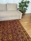 Romanian Rug in Violet & Brown on a Yellow Background 2