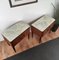 Mid-Century Italian Wood & Brass Nightstands or Bedside Tables with Glass Tops, Set of 2, Image 7