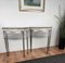 Mid-Century Italian Brass & Marble Nightstands or Side Tables, Set of 2 2