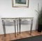 Mid-Century Italian Brass & Marble Nightstands or Side Tables, Set of 2, Image 2