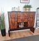 Mueble bar italiano Art Déco de madera nudosa y espejo de Paolo Buffa, años 40, Imagen 2