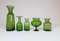 Grüne schwedische Mid-Century Vasen von Erik Hoglund für Kosta, 1960er, 5er Set 6