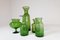 Vases Mid-Century Verts par Erik Hoglund pour Kosta, Suède, 1960s, Set de 5 4