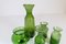 Mid-Century Swedish Green Vases by Erik Hoglund for Kosta, 1960s, Set of 5 5
