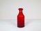 Rote schwedische Mid-Century Vasen von Erik Hoglund für Kosta, 1960er, 5er Set 8