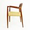 Scandinavian Modern Teak and Paper Cord Mod. 57 Armchair by Niels Otto Moller for J.l. Møllers 10