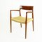 Scandinavian Modern Teak and Paper Cord Mod. 57 Armchair by Niels Otto Moller for J.l. Møllers 12
