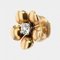 French Modern 18 Karat Gold Flower Earrings with Diamonds, Set of 2, Image 7