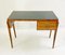 Mid-Century Wood and Brass Desk, Italy, 1950s 4
