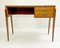 Mid-Century Wood and Brass Desk, Italy, 1950s 3