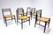 Mid-Century Modern Dining Chairs in Wood and Raffia Rope, Italy, 1960s, Set of 6 8