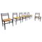 Mid-Century Modern Dining Chairs in Wood and Raffia Rope, Italy, 1960s, Set of 6, Image 5