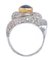 Diamond Sapphire White Gold Ring, Image 4