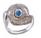 Diamond Sapphire White Gold Ring 3