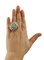 Diamond Navette Rubies Emeralds Sapphires Rose Gold Silver Ring, Image 6