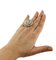 Diamond Navette Rubies Emeralds Sapphires Rose Gold Silver Ring, Image 7