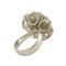 Diamond and White Gold Flower Ring 6