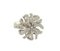 Diamond and White Gold Flower Ring 3