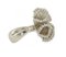 Diamond and White Gold Flower Ring 5