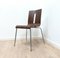 Mid-Century Walnut Ply & Chrome Stacking Dining Chairs, Set of 6, Image 8