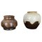 German Ceramic Pottery Lava Vases from Dümler and Breiden, 1960s, Set of 2 1